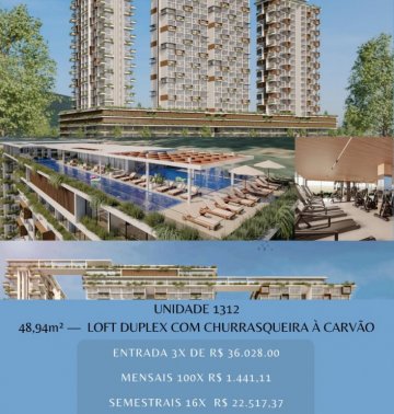 Apartamento loft 1 dormitrio 